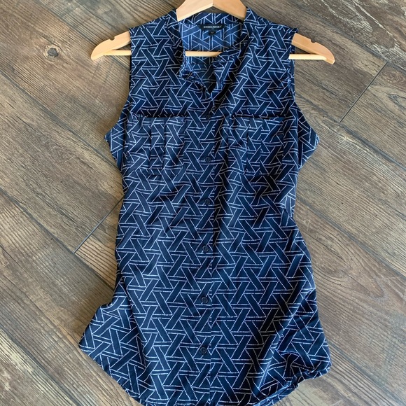 Banana Republic Tops - Banana Republic  Navy Blue Blouse